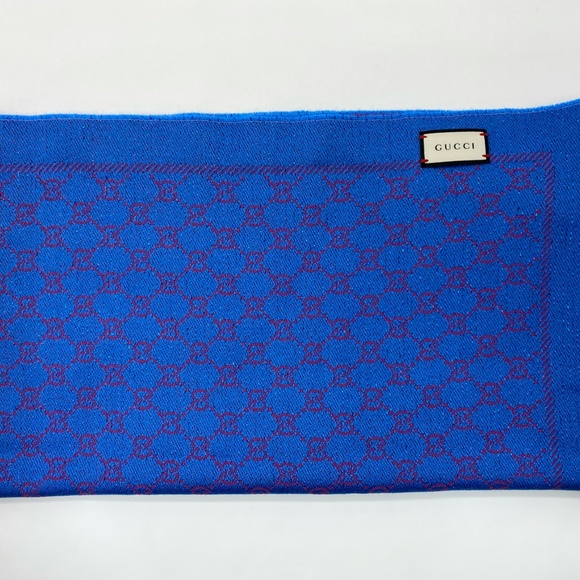 Gucci Wool Silk Jacquard GG Monogram Stenix Scarf - Picture 9 of 14